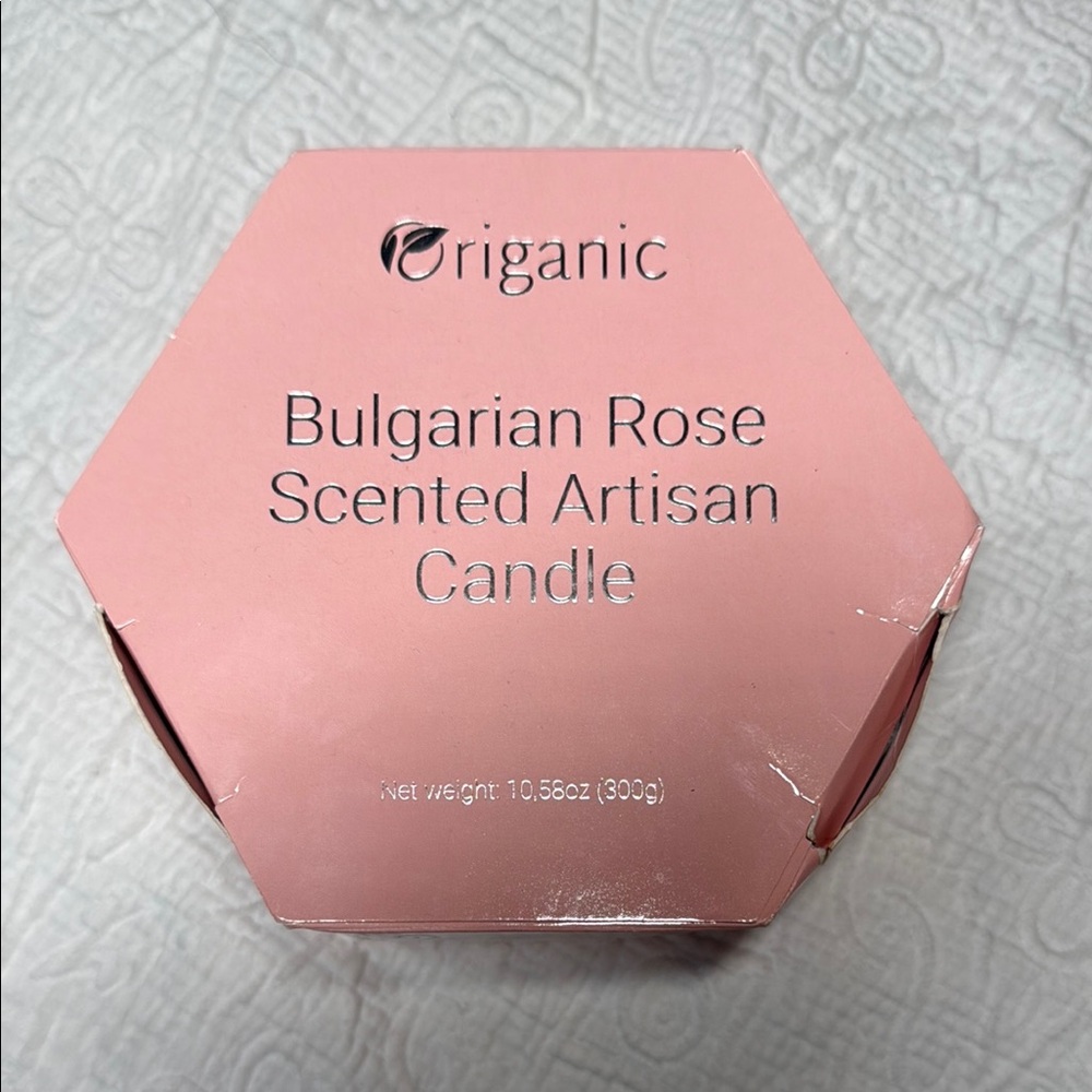 Organic Bulgarian Rose Scented Artisan Candle